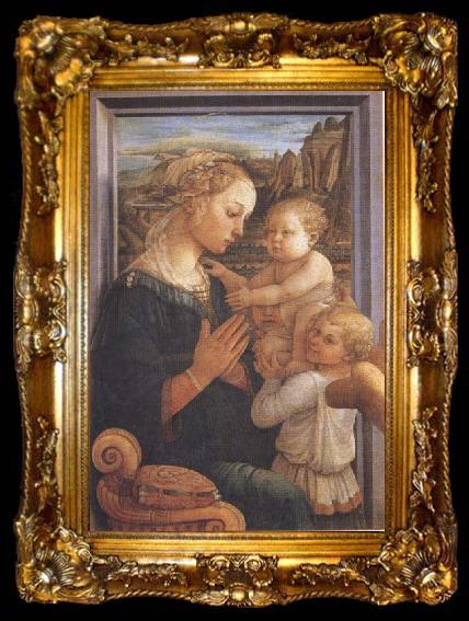 framed  Sandro Botticelli Filippo Lippi,Madonna with Child and Angels or Uffizi Madonna, ta009-2